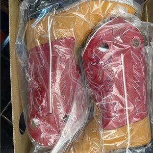 Old West Black and Gold Cowboy Boots Box